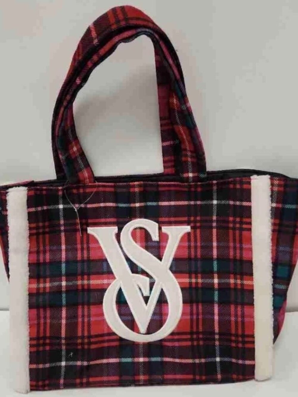 Victoria's Secret Plaid Tote -- NWT